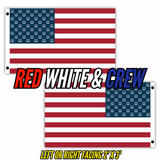 Red White & Crew 2’x3’ Flag